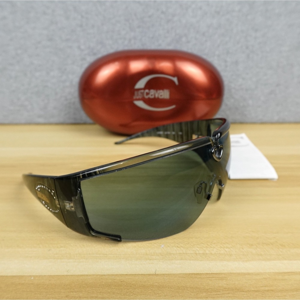 Just Cavalli Sunglasses Womens Shades Blue JC085S T44 136 Hard Shell Case